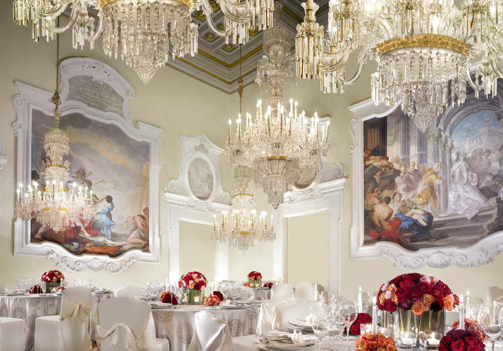 luxury wedding villa with ballroom in florence