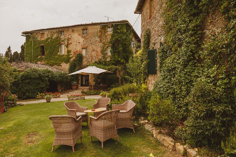 Apartments at wedding villa in Chianti