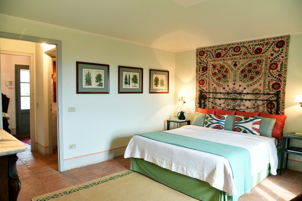 Bedroom at accommodation of luxury castle in Siena