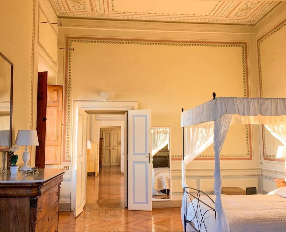 Bridal suite at the wedding villa in Siena
