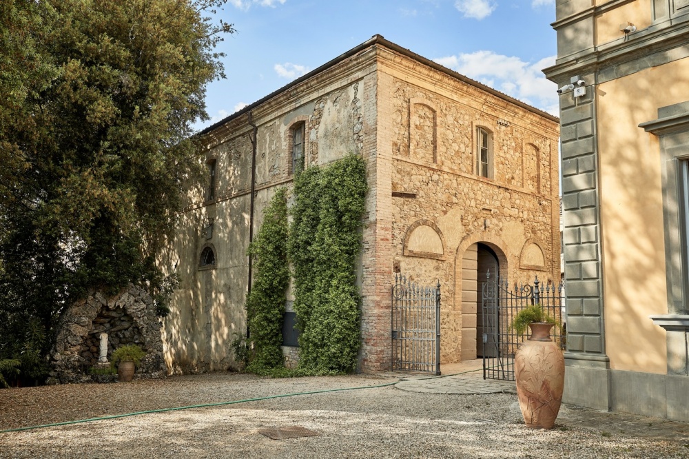 Cellar at wedding hamlet in Tuscany