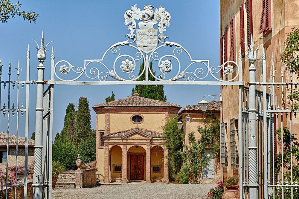 Chapel at the wedding villa in Siena