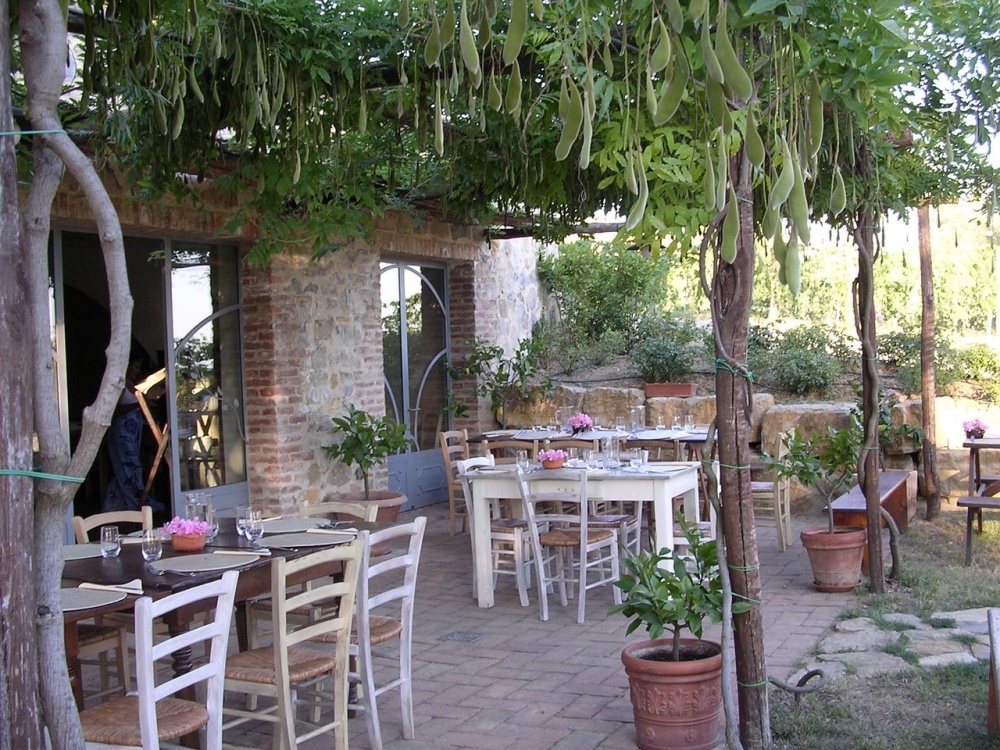 pergola in a wedding hamlet in siena