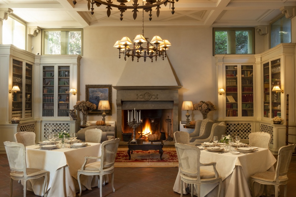 Dining room at luxury private villa