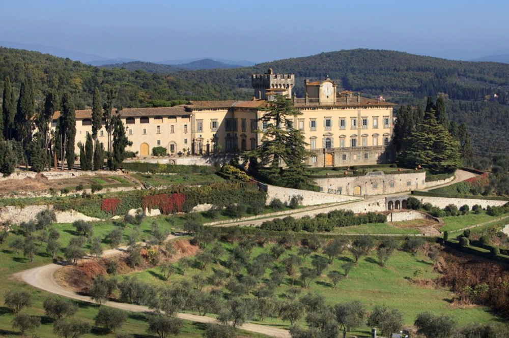 elegant wedding resort in tuscany view