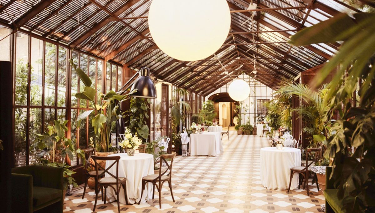 Green-house at the wedding villa in Chianti