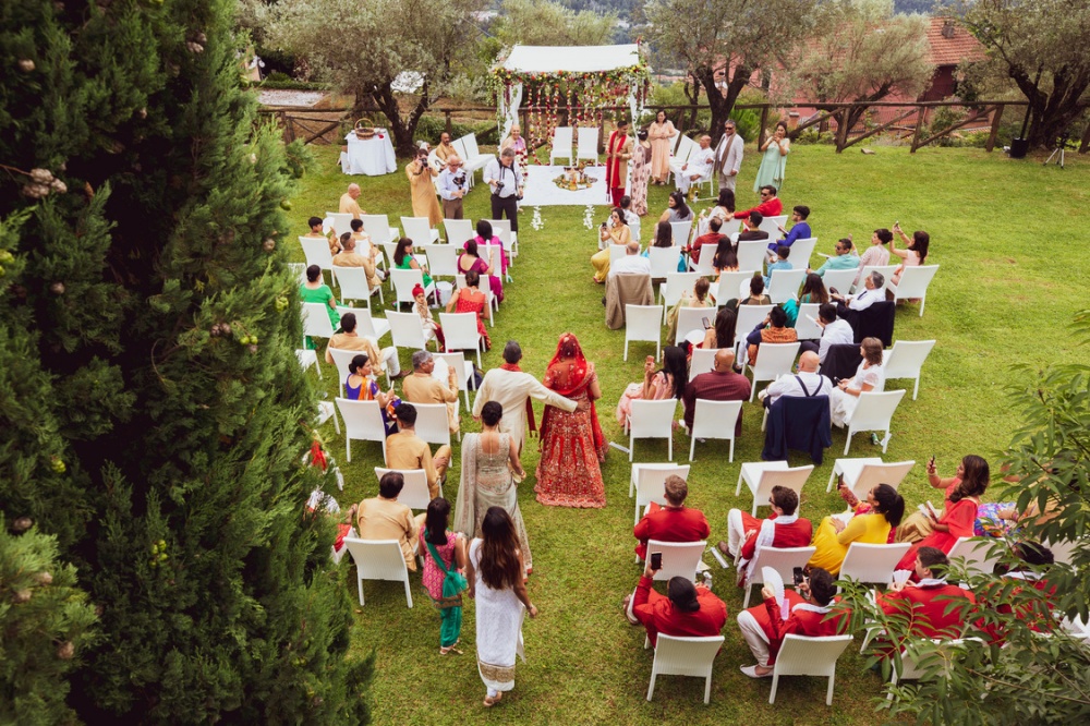 Indian ceremony at luxury venue in Lucca