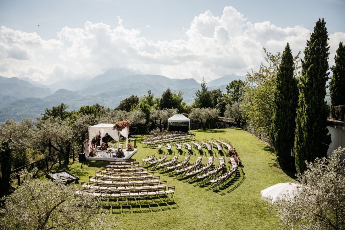 Indian ceremony at the luxury wedding venue in Lucca