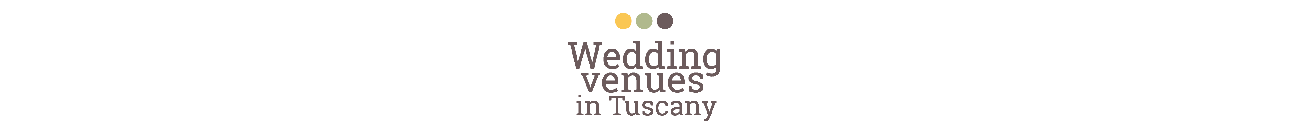 Wedding Venues in Tuscany logo