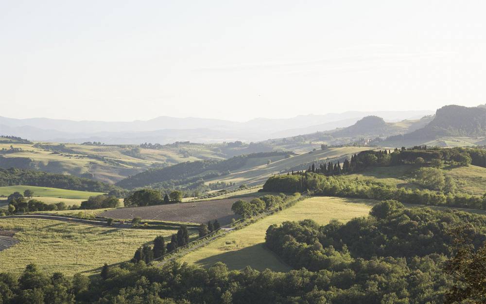 landscape view in a luxury hamlet