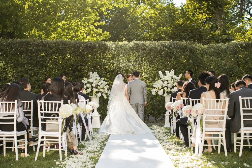 wedding ceremony in a hotel in florence