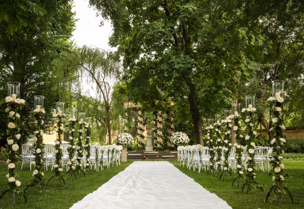 luxury wedding villa with temple in florence