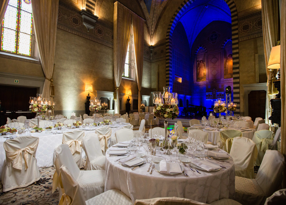 luxury wedding villa for dinner in florence