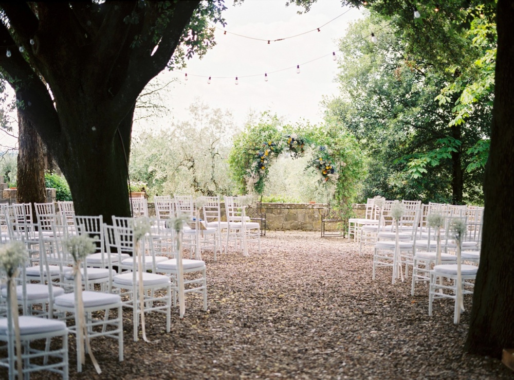 symbolic wedding ceremony in a medieval castle in chianti tuscany