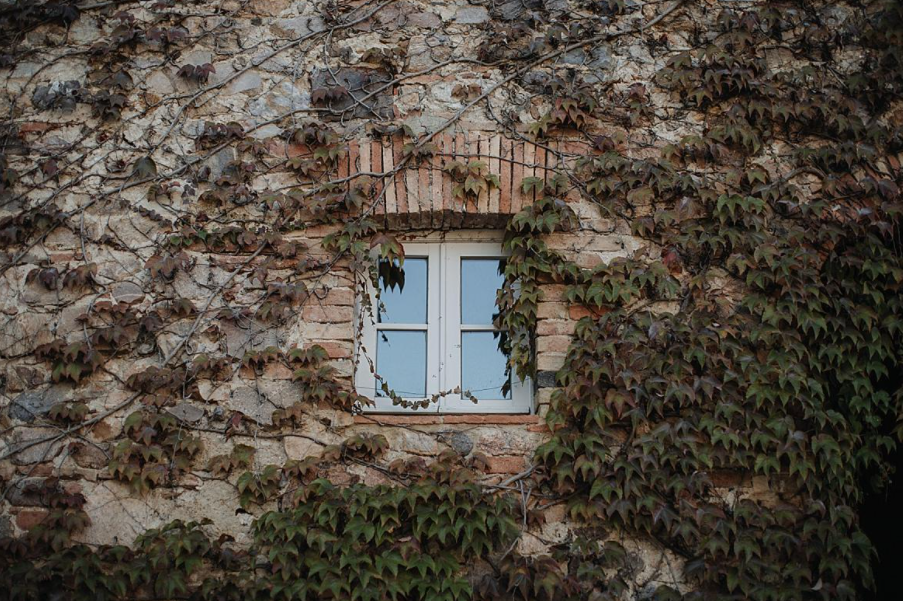 amazing facade with greenery in a romatic wedding villa in siena