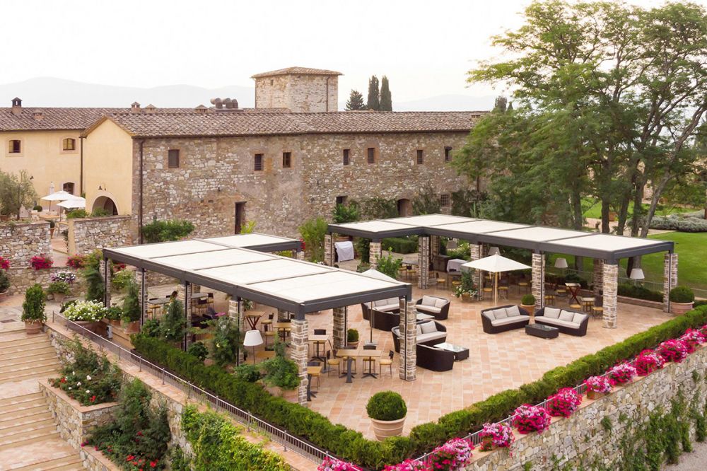 San Gimignano wedding resort view of the restaurant