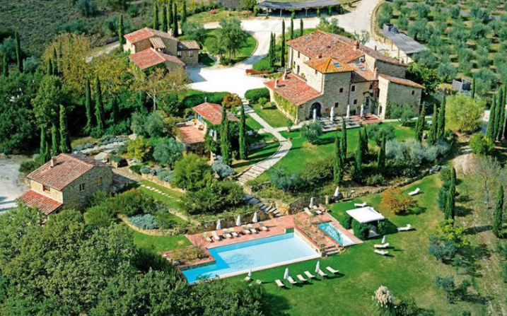 aerial view of venues for wedding in italy