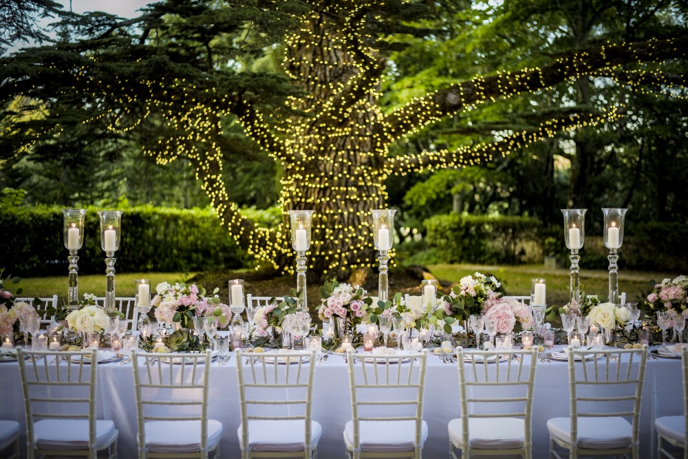 dinner in a villa for wedding in tuscany