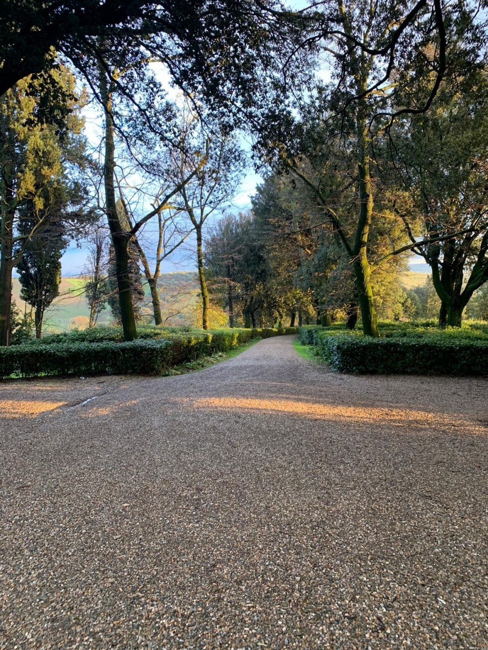 entrance of a villa in tuscany