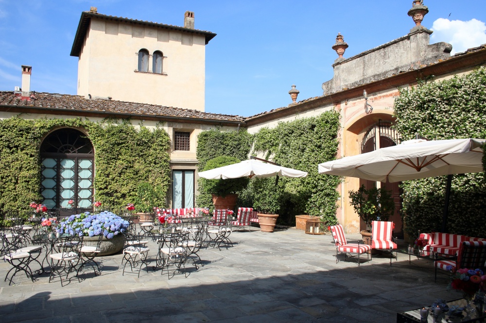 square in a villa in florence