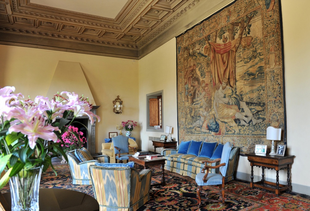 indoor in a villa with view in florence