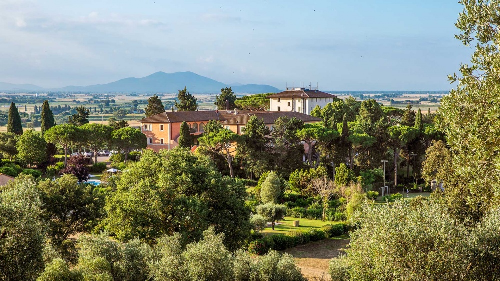 wedding villa in tuscany aerial