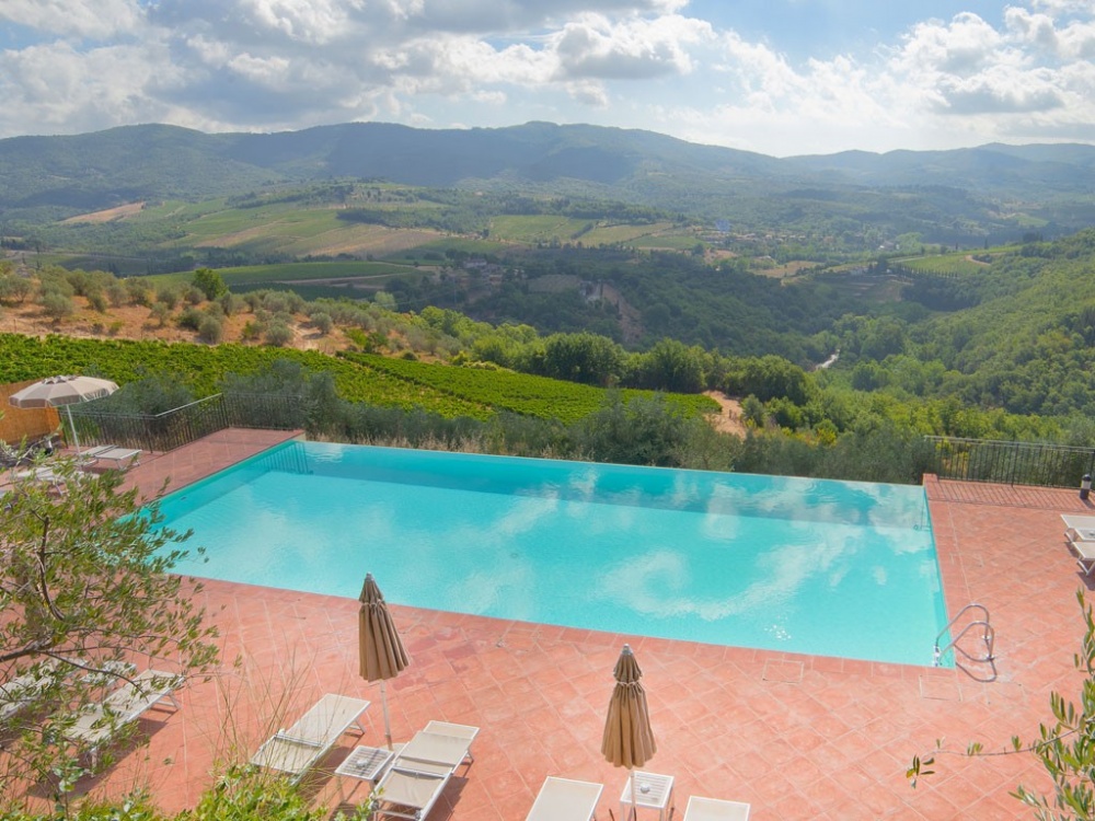 wedding castle with pool in chianti tuscany