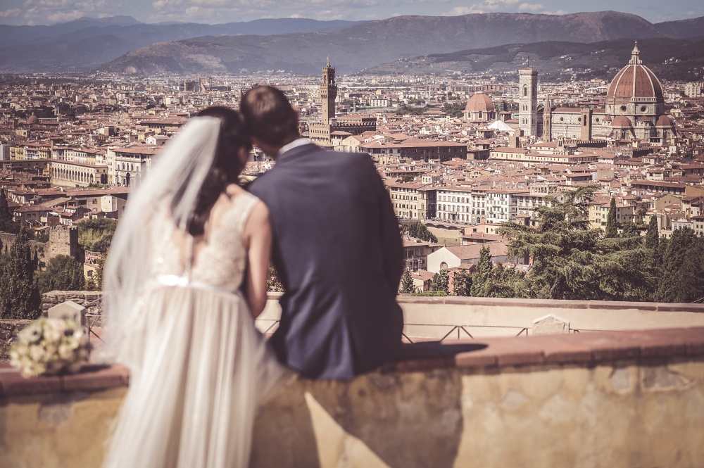 destination wedding florence view from a panoramic terrace