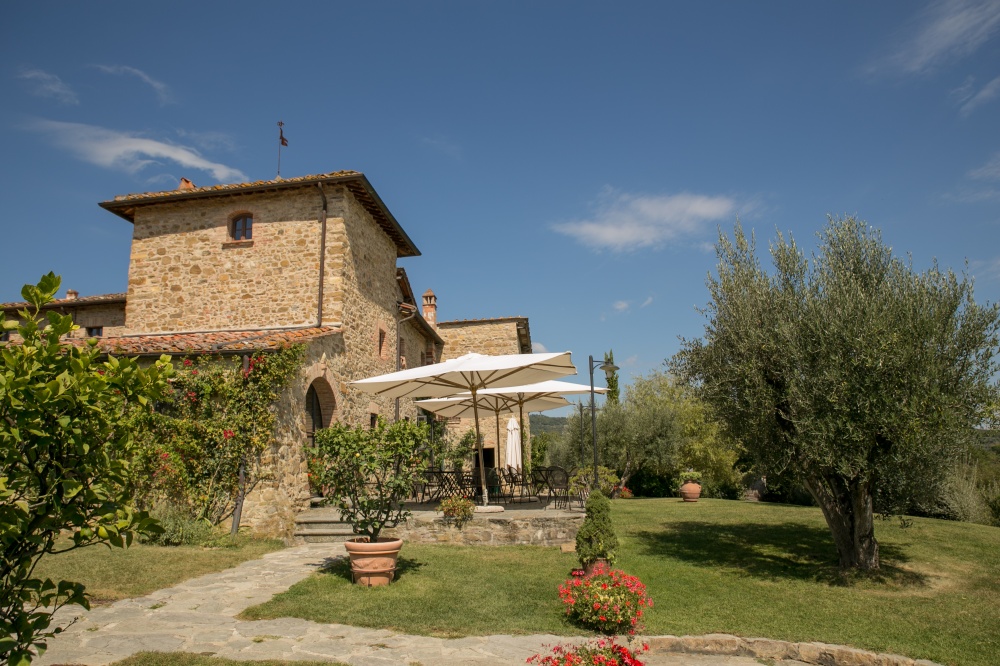 garden in a wedding hamlet in siena