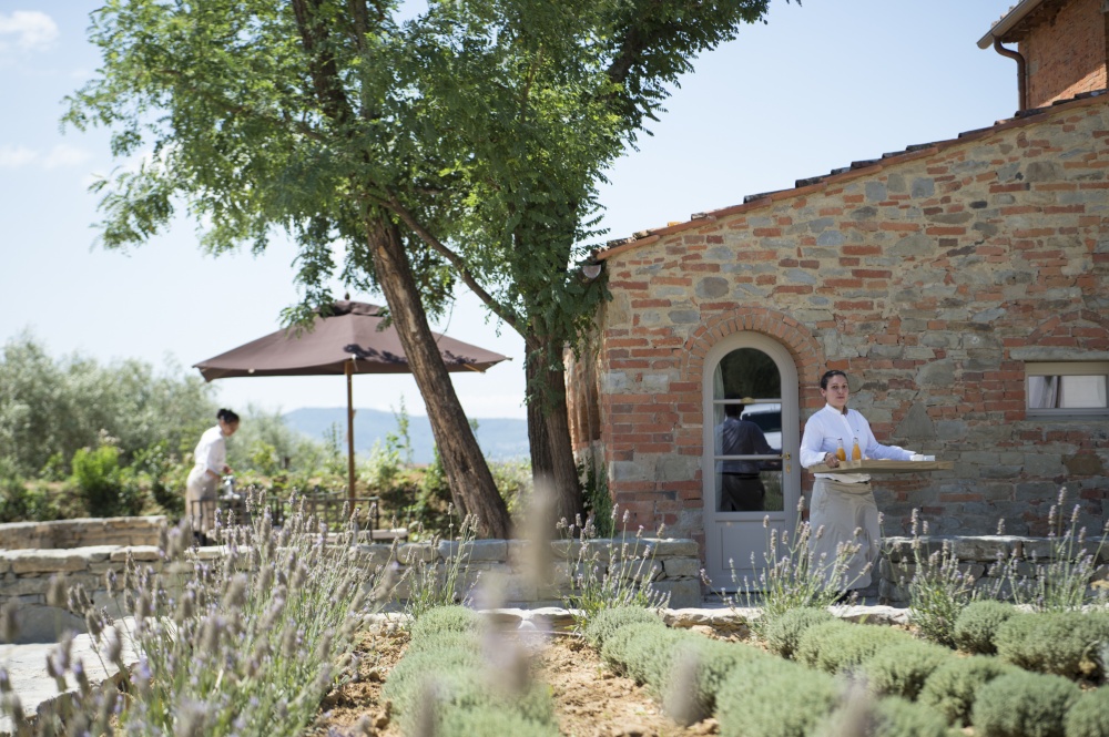 garden in a wedding farmhouse