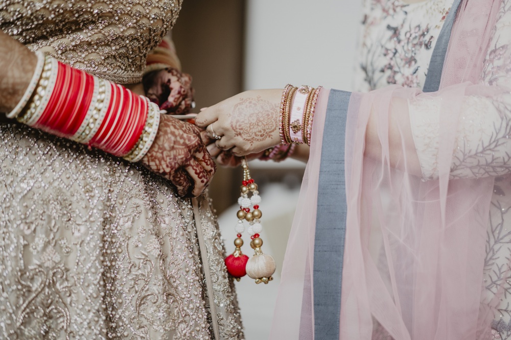 preparation in a wedding venue for indian wedding