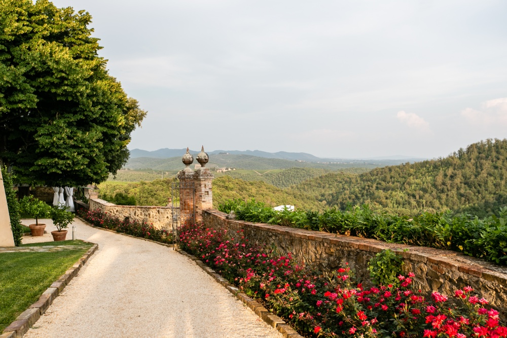 wedding villa with view in siena